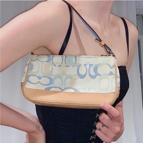 Coach Y2K Tiffany Blue Demi Shoulder Bag